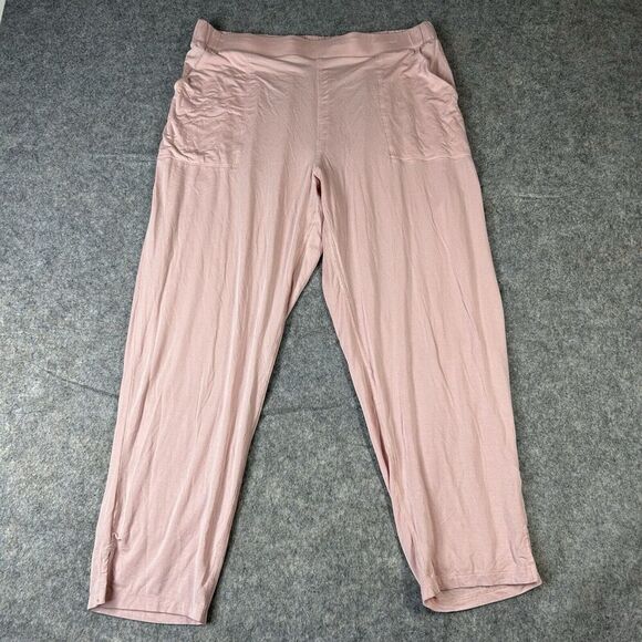 Duluth Trading Co Pants Womens Large Short Tencel Modal Stretch Loungewear Pink - Picture 1 of 11